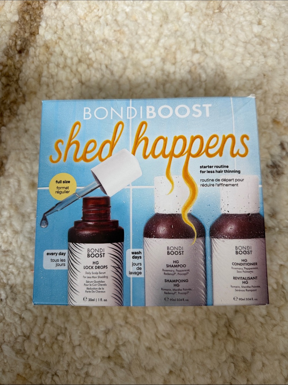 BondiBoost Shed Happens Women’s Hair Starter Routine - Blue